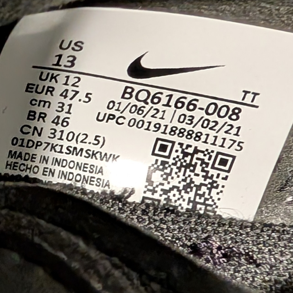 Nike BQ6166-008 React Element 55 Black Lace-Up Running Shoes Men's US 13 - Picture 8 of 16